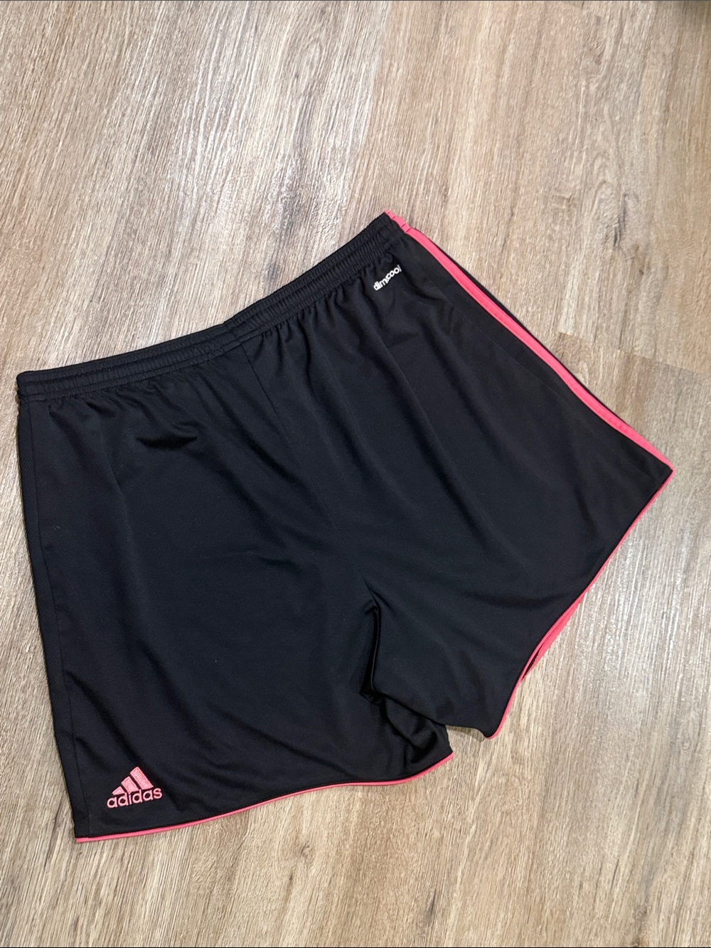 adidas Black Shorts with Pink Side Stripes - Picture 7 of 10
